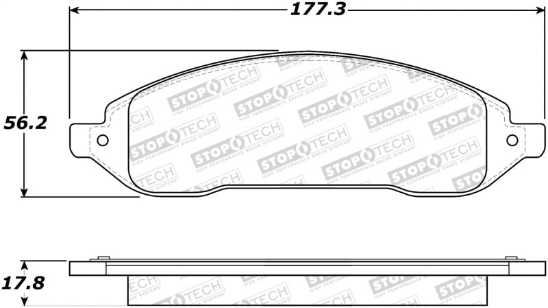 StopTech Premium Ceramic Brake Pads - 308.10220