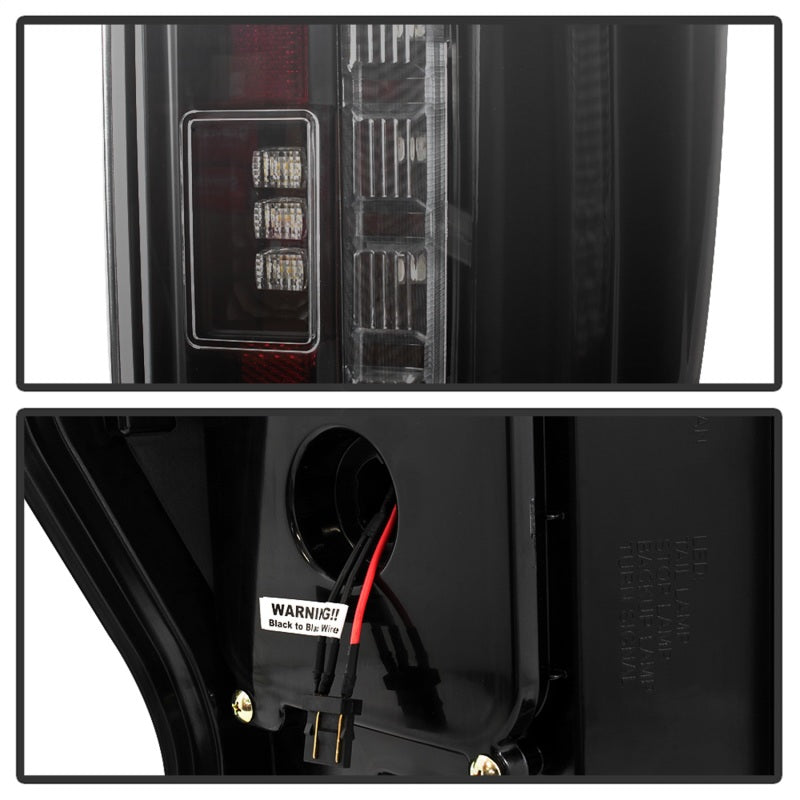 Spyder 17-18 Ford F-250 Super Duty (Excl LED Models) LED Tail Lights - Blk Smk (ALT-YD-FS17-LED-BSM) SPYDER