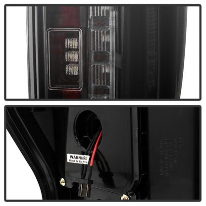 Spyder 17-18 Ford F-250 Super Duty (Excl LED Models) LED Tail Lights - Blk Smk (ALT-YD-FS17-LED-BSM) SPYDER