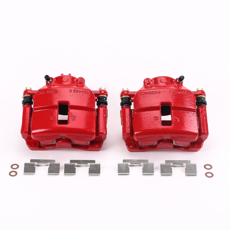 Power Stop 01-10 Chrysler PT Cruiser Front Red Calipers w/Brackets - Pair PowerStop