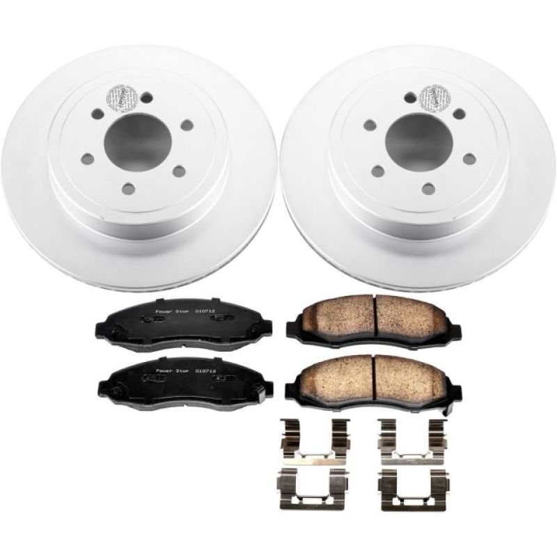 Power Stop 03-04 Dodge Dakota Front Z17 Evolution Geomet Coated Brake Kit PowerStop