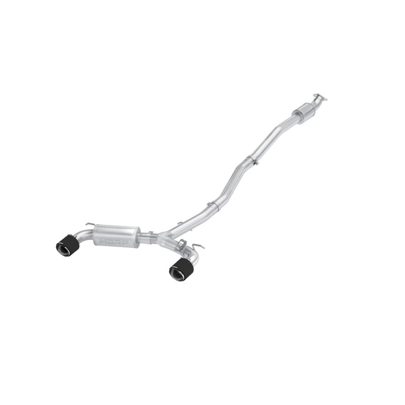 MBRP 3" Cat-Back, 2022-2023 Hyundai Kona N 2.0L Turbo, Dual Rear w/ Carbon Fiber Tips, T304 Stainless Steel