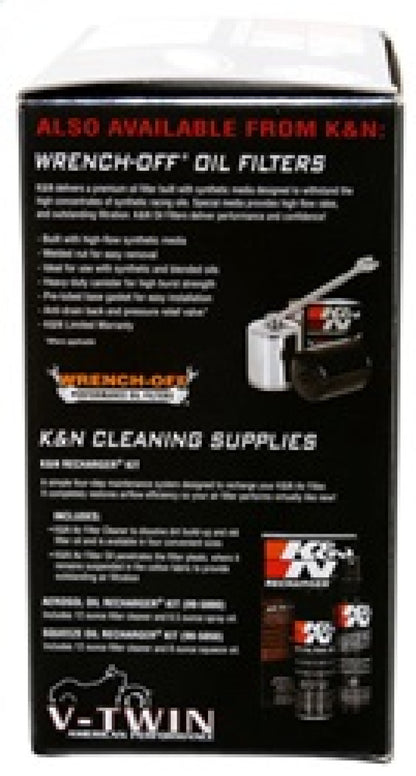 K&N Replacement Air Filter 5.5in Top OD x 6in Base OD x 2.313in H for Harley Davidson K&N Engineering
