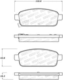 StopTech Premium Ceramic Front Brake Pads - 308.14680