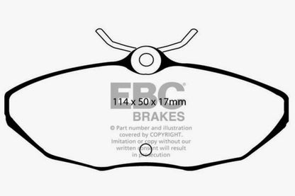 EBC YellowStuff Rear Brake Pads - DP41221R EBC