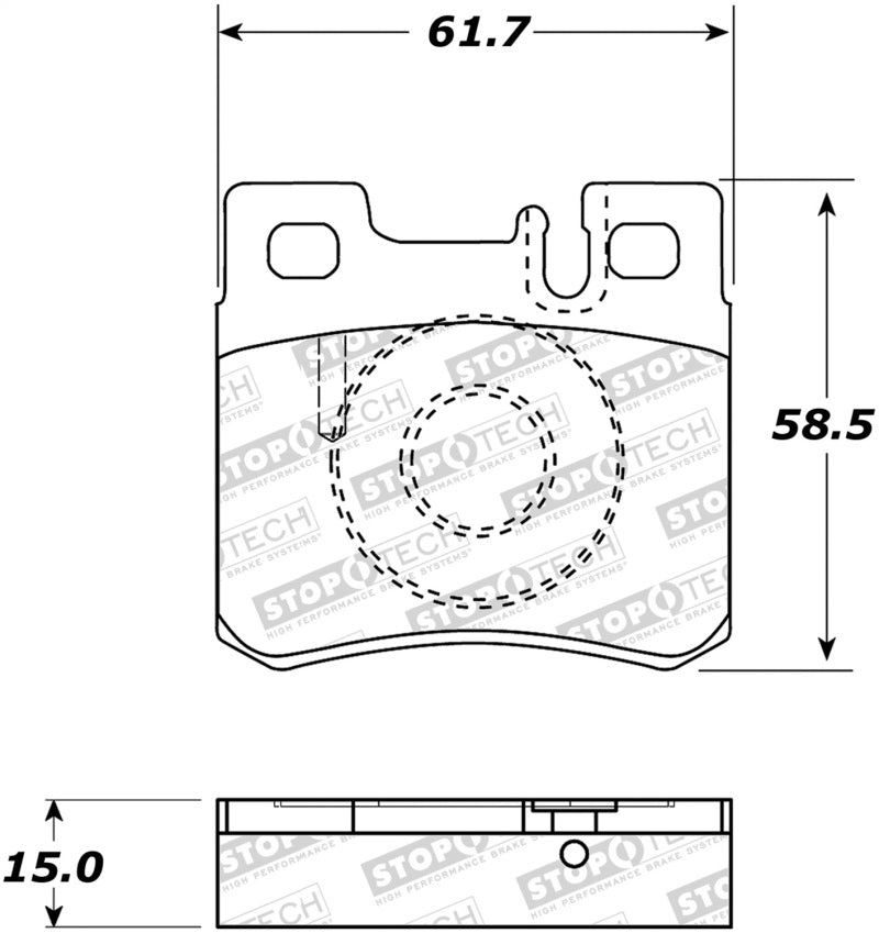 StopTech Premium Ceramic Brake Pads - 308.04950 Stoptech