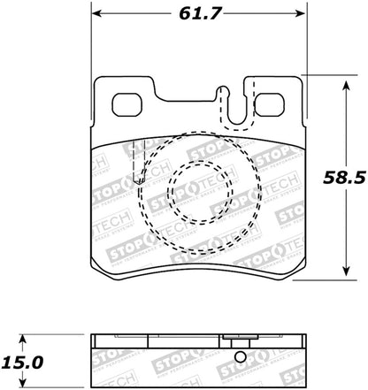 StopTech Premium Ceramic Brake Pads - 308.04950 Stoptech