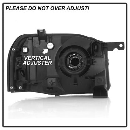 xTune 01-04 Nissan Frontier OEM Headlights - Chrome (HD-JH-NF01-AM-C) SPYDER