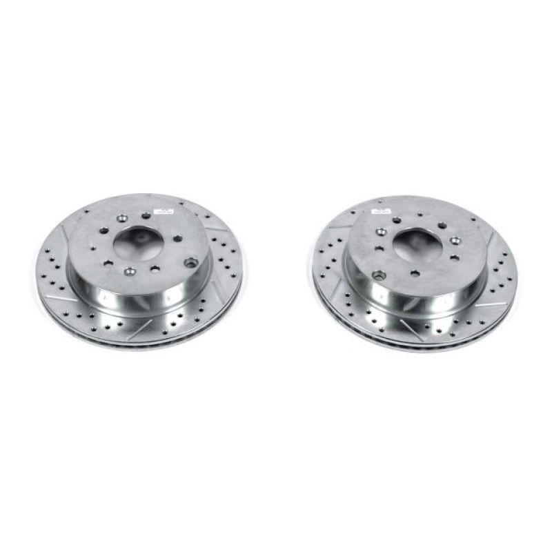 Power Stop 07-12 Mazda CX-7 Rear Evolution Drilled & Slotted Rotors - Pair PowerStop