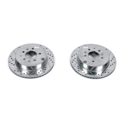 Power Stop 07-12 Mazda CX-7 Rear Evolution Drilled & Slotted Rotors - Pair PowerStop