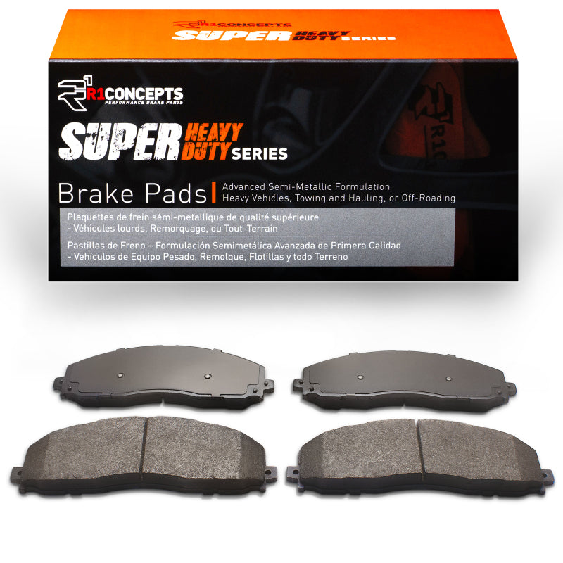 R1 Front & Rear Super Heavy Duty Brake Pads 2005-2023 Meritor/Lucas & More - 2214-1690-00