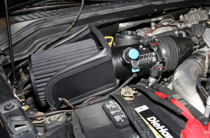 K&N 08-10 Ford F250/F350/F450/F550 Super Duty 6.4L V8 DSL Black Performance Intake Kit K&N Engineering