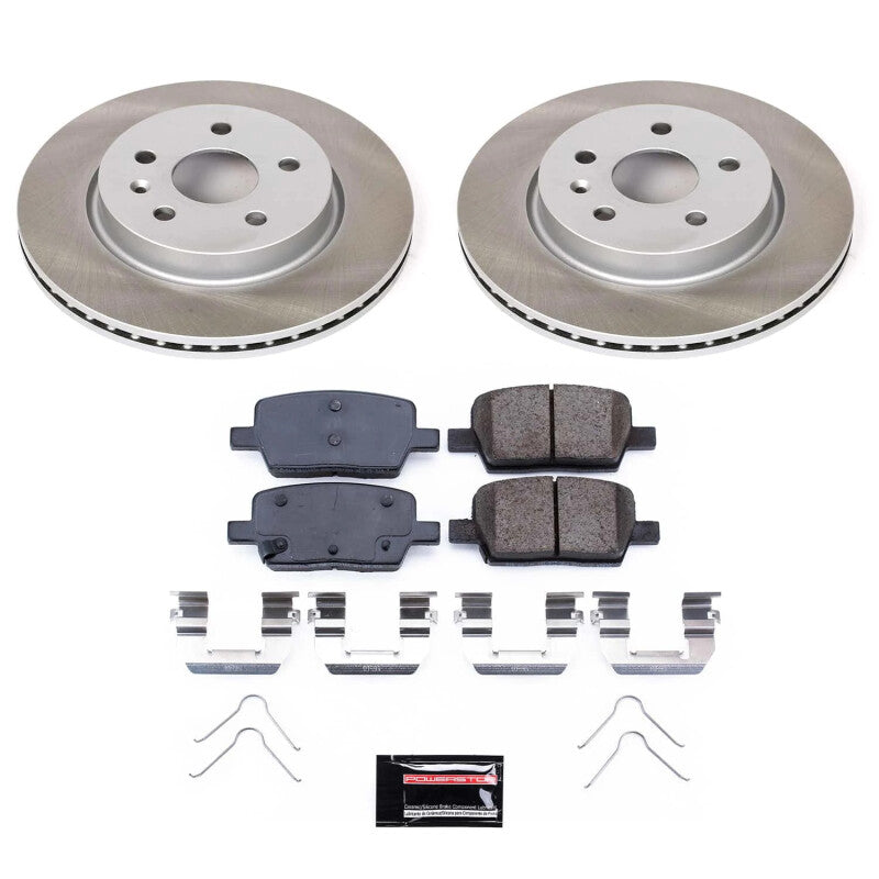 Power Stop 16-21 Chevrolet Camaro Rear Semi-Coated Rotor Kit PowerStop