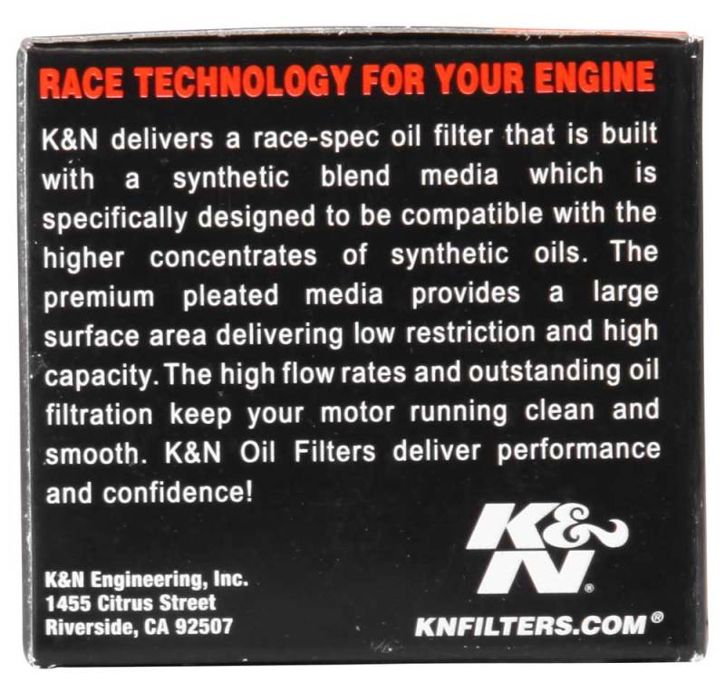 K&N Suzuki / Hyosung 1.75in OD x .5in ID x 1.563in H Oil Filter K&N Engineering
