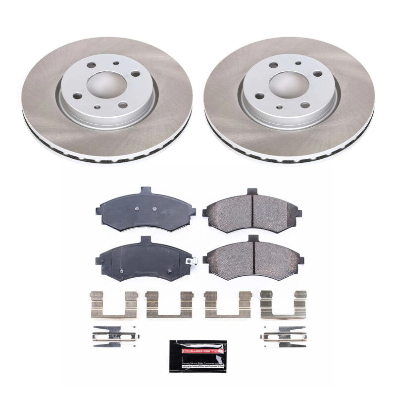 Power Stop 1996 Subaru Legacy Front Semi-Coated Rotor Kit PowerStop