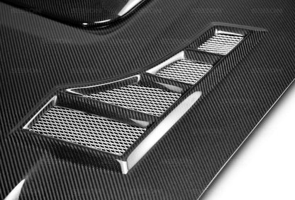 Seibon CW-style carbon fiber hood for 2004-2005 Subaru Impreza/WRX/STi - HD0405SBIMP-CW