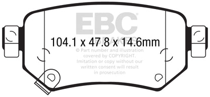 EBC GreenStuff Rear Brake Pads - DP22287 EBC