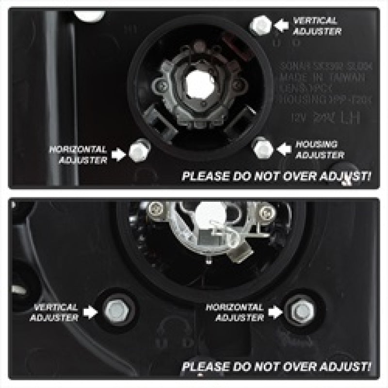 Spyder Chevy Silverado 1500 03-06 Projector LED Halo LED Amber Reflctr Blk PRO-YD-CS03-AM-BK SPYDER