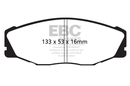 EBC YellowStuff Front Brake Pads - DP41712R EBC