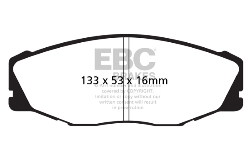 EBC YellowStuff Front Brake Pads - DP41712R