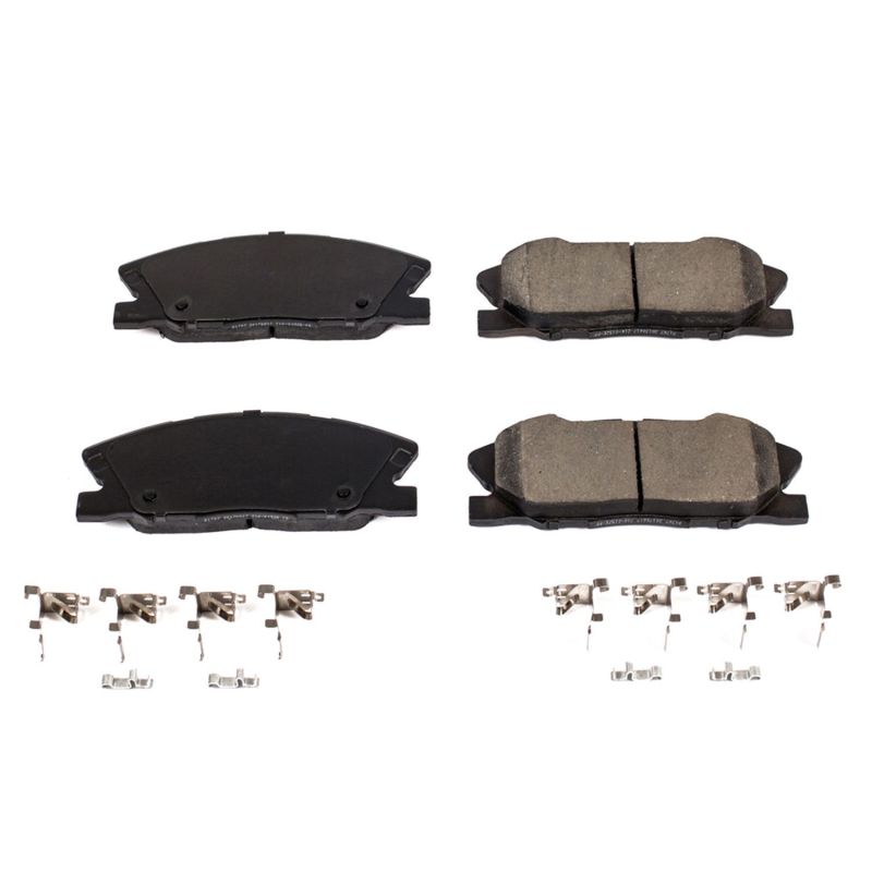 Power Stop 2018 Dodge Challenger Front Z17 Evolution Ceramic Brake Pads w/Hardware PowerStop