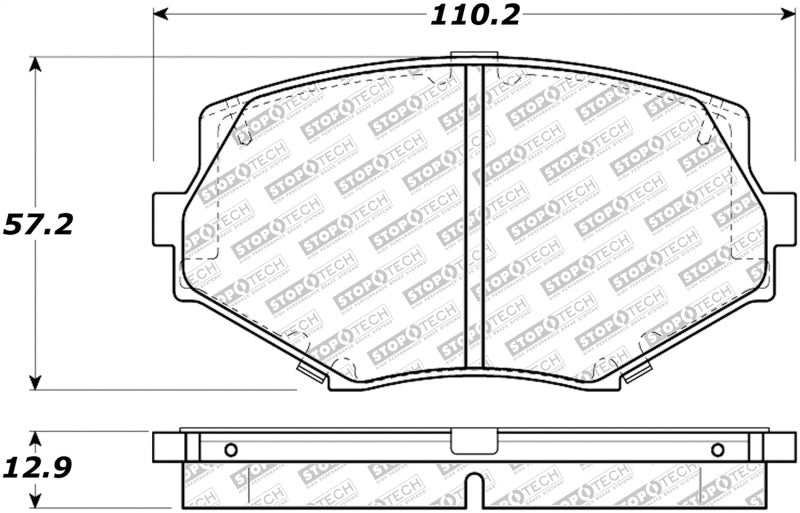 StopTech Street Disc Brake Pads - 305.06350