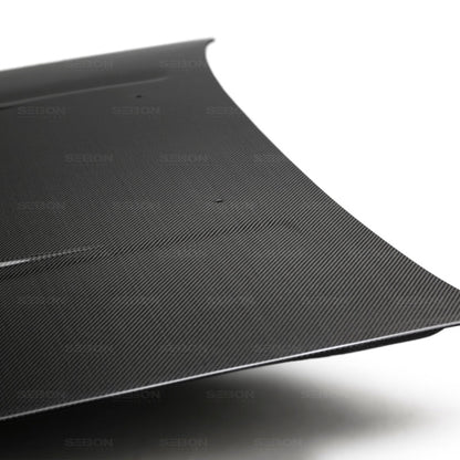 Seibon DV-style carbon fiber hood for 1984-1987 Toyota Corolla AE86 - HD8487TYAE86C-DV