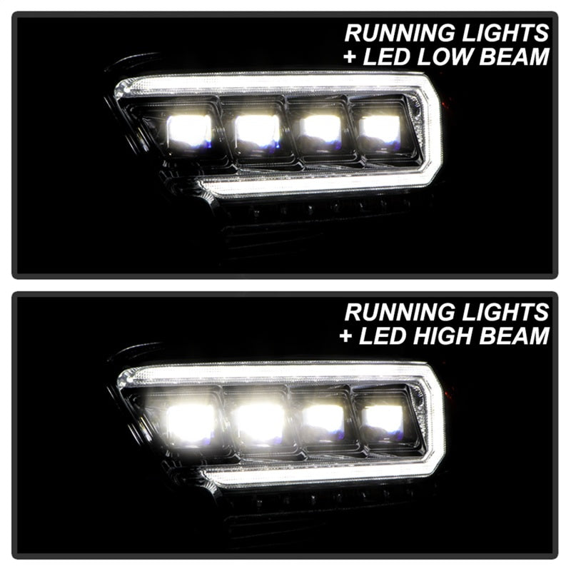Spyder 16-20 Toyota Tacoma LED Model Only High-Power LED Headlights - Chrome PRO-YD-TT16LEDAP-C SPYDER