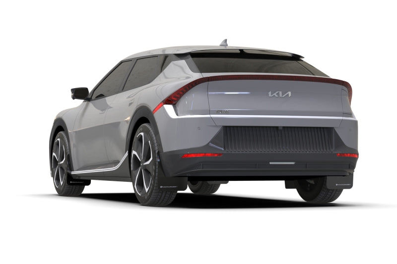 Rally Armor 22-23 Kia EV6 Black UR Mud Flap Dark Grey Logo