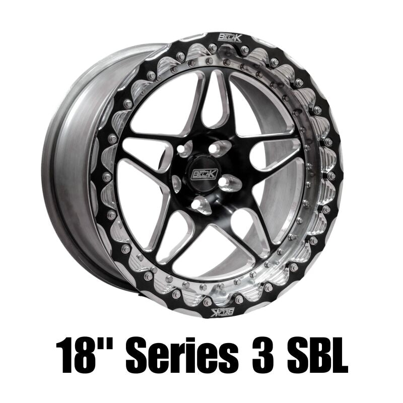 Belak 18x10 / 6X135 BP / Tall Pad / Series 3 Wheel - Single Beadlock 18106135S35BS-SBL