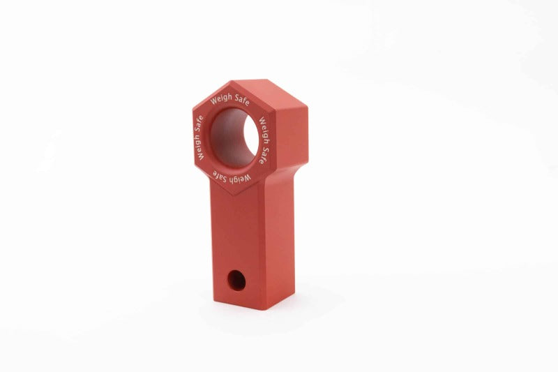 Weigh Safe Towing Recovery - Cerakote Aluminum Soft Shackle Hitch Ring - Red Weigh Safe