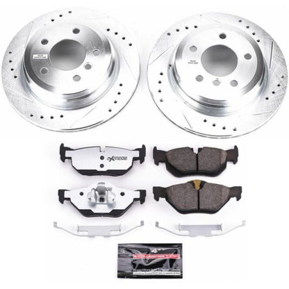 Power Stop 13-15 BMW X1 Rear Z26 Street Warrior Brake Kit PowerStop