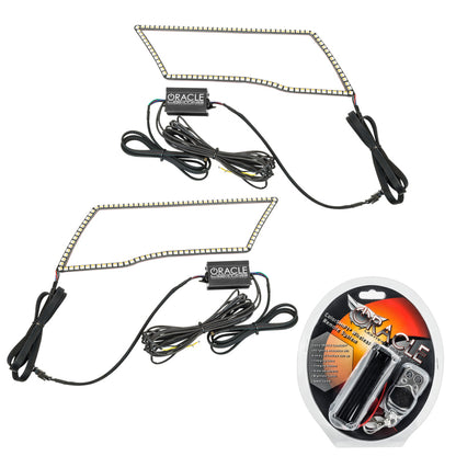 Oracle 09-18 Dodge Ram Switchback Quad Headlight Halo Kit - RGB+A ColorSHIFT+ w/ RF Controller ORACLE Lighting