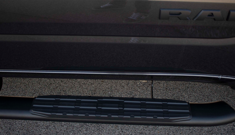 Fishbone Offroad 2019+ Chevrolet Silverado 1500 Double Cab Oval Side Steps - Black Textured Fishbone Offroad