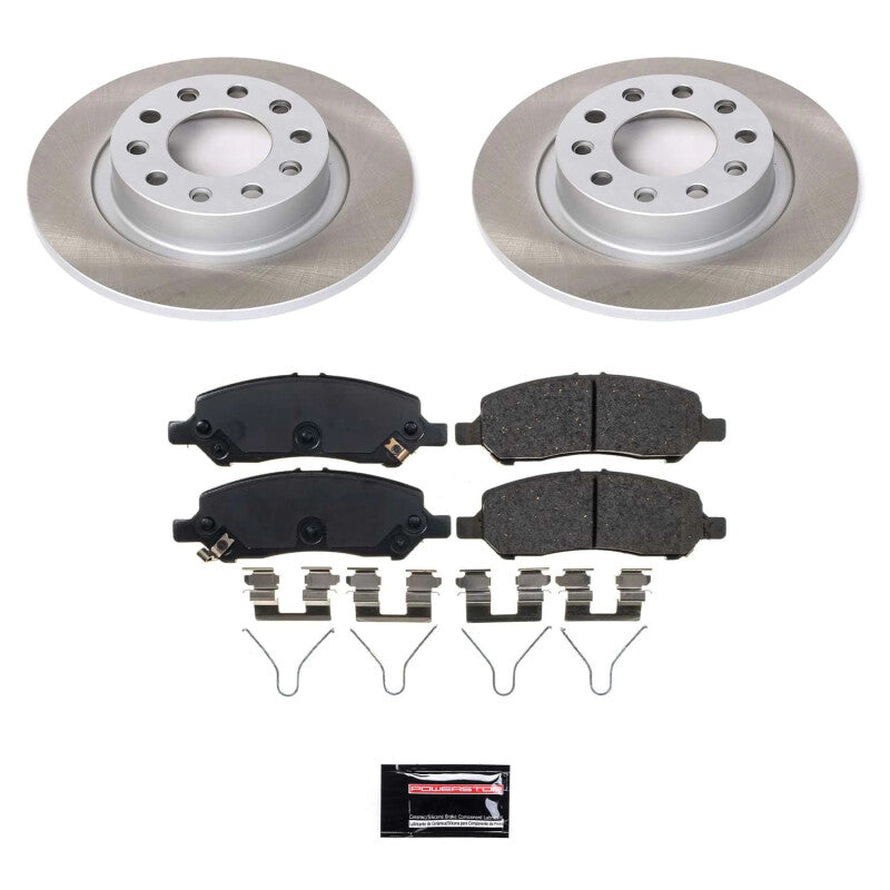 Power Stop 13-16 Dodge Dart Rear Semi-Coated Rotor Kit PowerStop