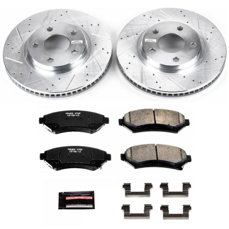 Power Stop 00-04 Buick LeSabre Front & Rear Z17 Evolution Geomet Coated Brake Kit