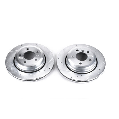 Power Stop 04-10 BMW X3 Rear Evolution Drilled & Slotted Rotors - Pair PowerStop