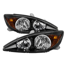 Load image into Gallery viewer, Xtune Toyota Camry 2002-2004 OEM Style Headlights -Black HD-JH-TCAM02-AM-BK SPYDER