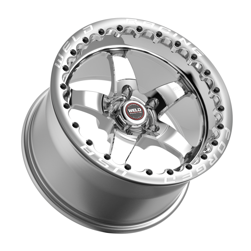 Weld S71 17x10.5 / 5x4.75 BP / 8.3in. BS Polished Wheel (Medium Pad) - Single-Beadlock