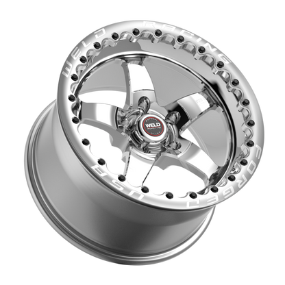 Weld S71 17x10.5 / 5x4.75 BP / 8.3in. BS Polished Wheel (Medium Pad) - Single-Beadlock