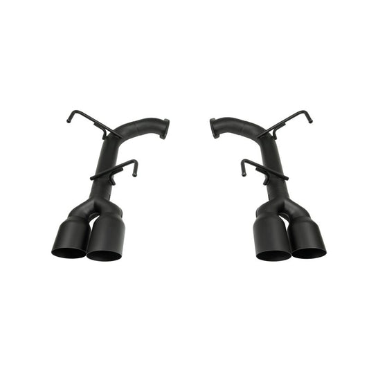 Remark 15-22 Subaru WRX STi VA Axle Back Exhaust Stainless Steel Single Wall Tip 4in Cerakote Black Remark