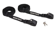 Load image into Gallery viewer, Rhino-Rack Rapid Tie Down Straps - 2.5m/8ft - Pair - Black