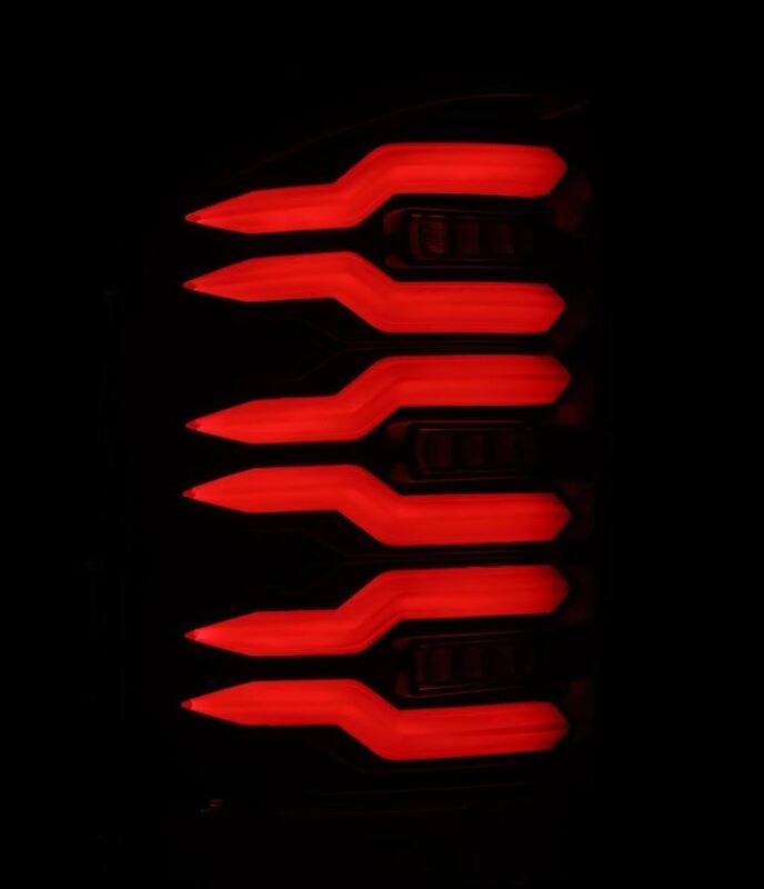 AlphaRex 620090 07-13 Chevrolet Silverado 1500 (Ex. Hybrid Models) LUXX-Series LED Tail Lights Alpha-Black