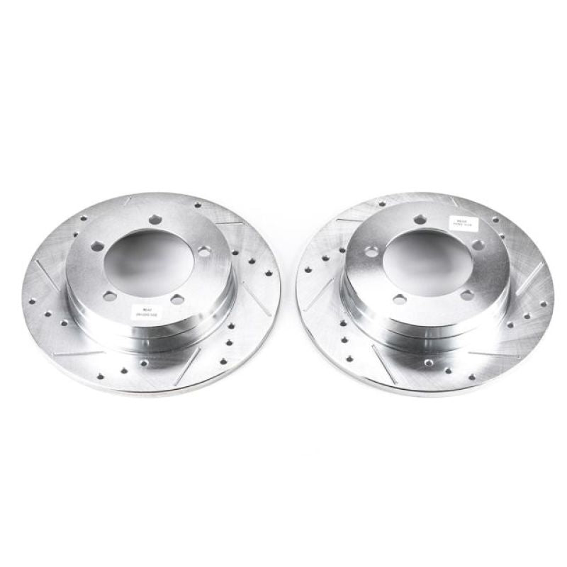 Power Stop 90-94 Eagle Talon Rear Evolution Drilled & Slotted Rotors - Pair PowerStop