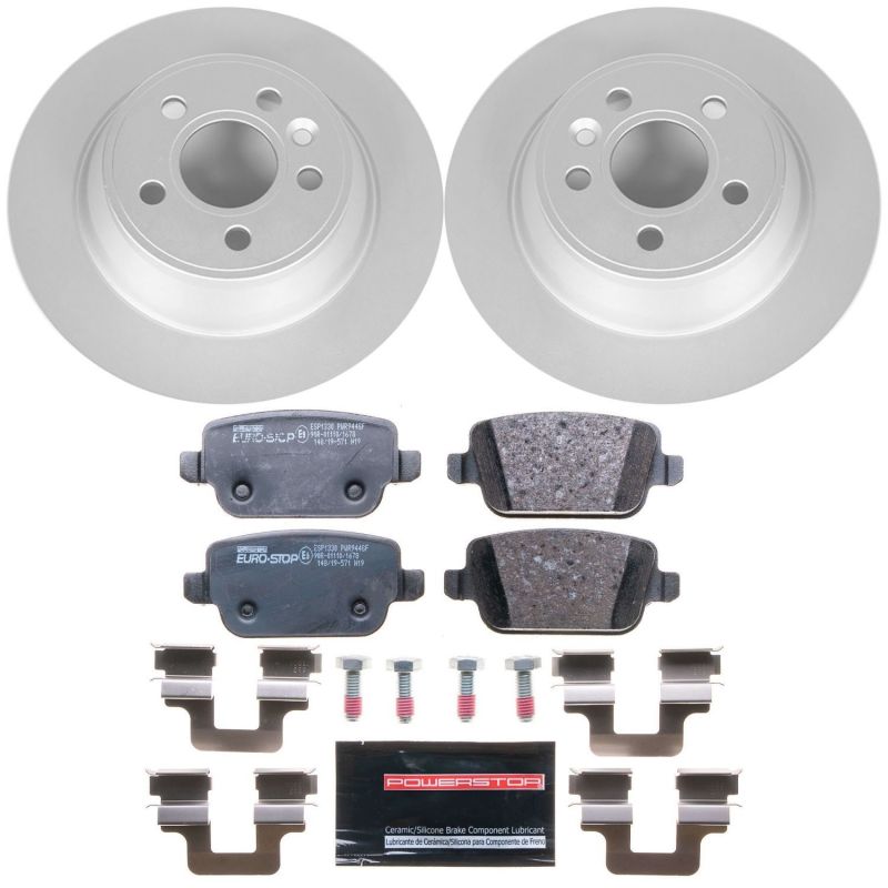 Power Stop 07-11 Volvo S80 Rear Euro-Stop Brake Kit PowerStop