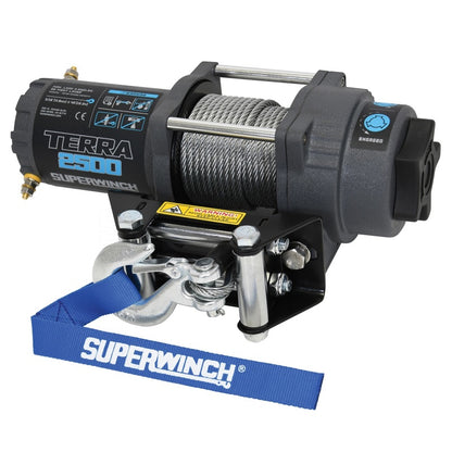 Superwinch 2500 LBS 12 VDC 3/16in x 40ft Steel Wire Terra Winch Superwinch