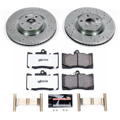 Power Stop 13-19 Lexus GS350 Front Z26 Street Warrior Brake Kit PowerStop