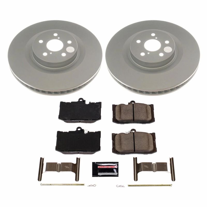 Power Stop 13-19 Lexus GS350 Front Z17 Evolution Geomet Coated Brake Kit PowerStop