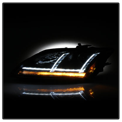 Spyder 08-15 Audi TT (HID Model Only) Projector Headlights - Sequential Signal - Black SPYDER