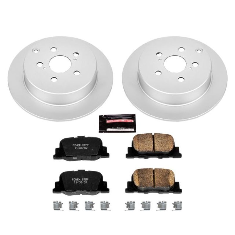 Power Stop 05-10 Scion tC Rear Z17 Evolution Geomet Coated Brake Kit PowerStop